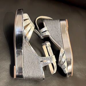 Alex Marie Silver Wedges Holiday Party